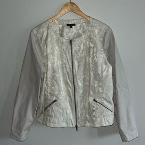 Eileen Fisher Bomber Jacket with Shimmering Finish